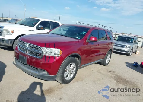 2013 Dodge Durango Sxt из США, поврежденный, VIN 1C4RDHAG5DC693156